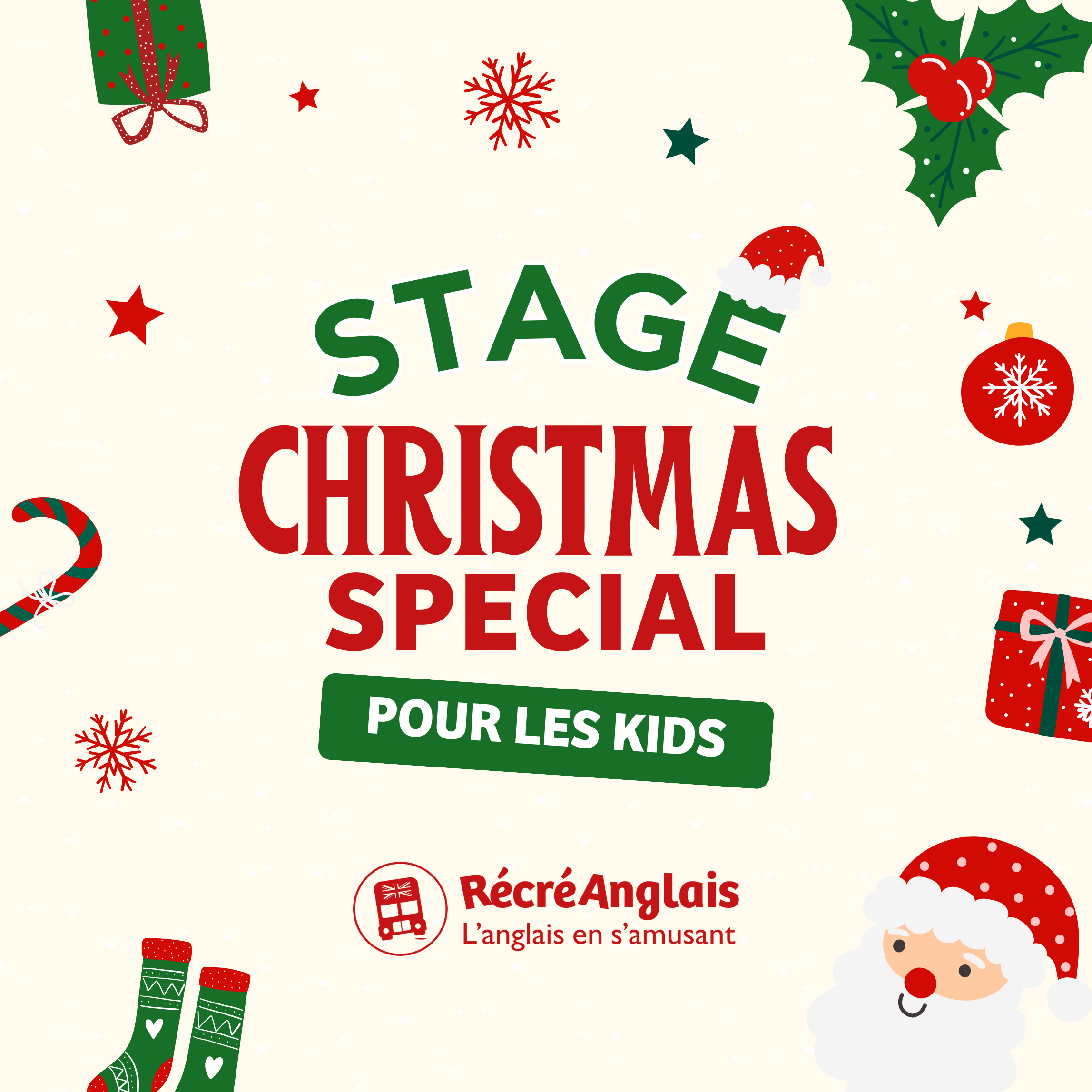 RécréAnglais - Stage Noël - 3 au 17.12.25